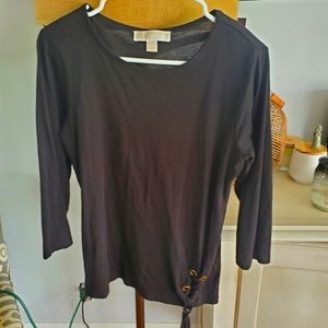 Michael Kors 3 Qtr Sleeve Black Medium